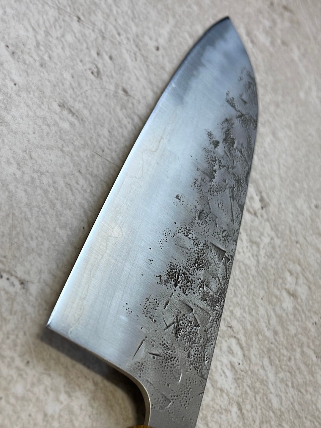 Tsunehisa SLD Washiji KOY Santoku Knife 170mm - Made in Japan 🇯🇵 Oak Yaki Handle