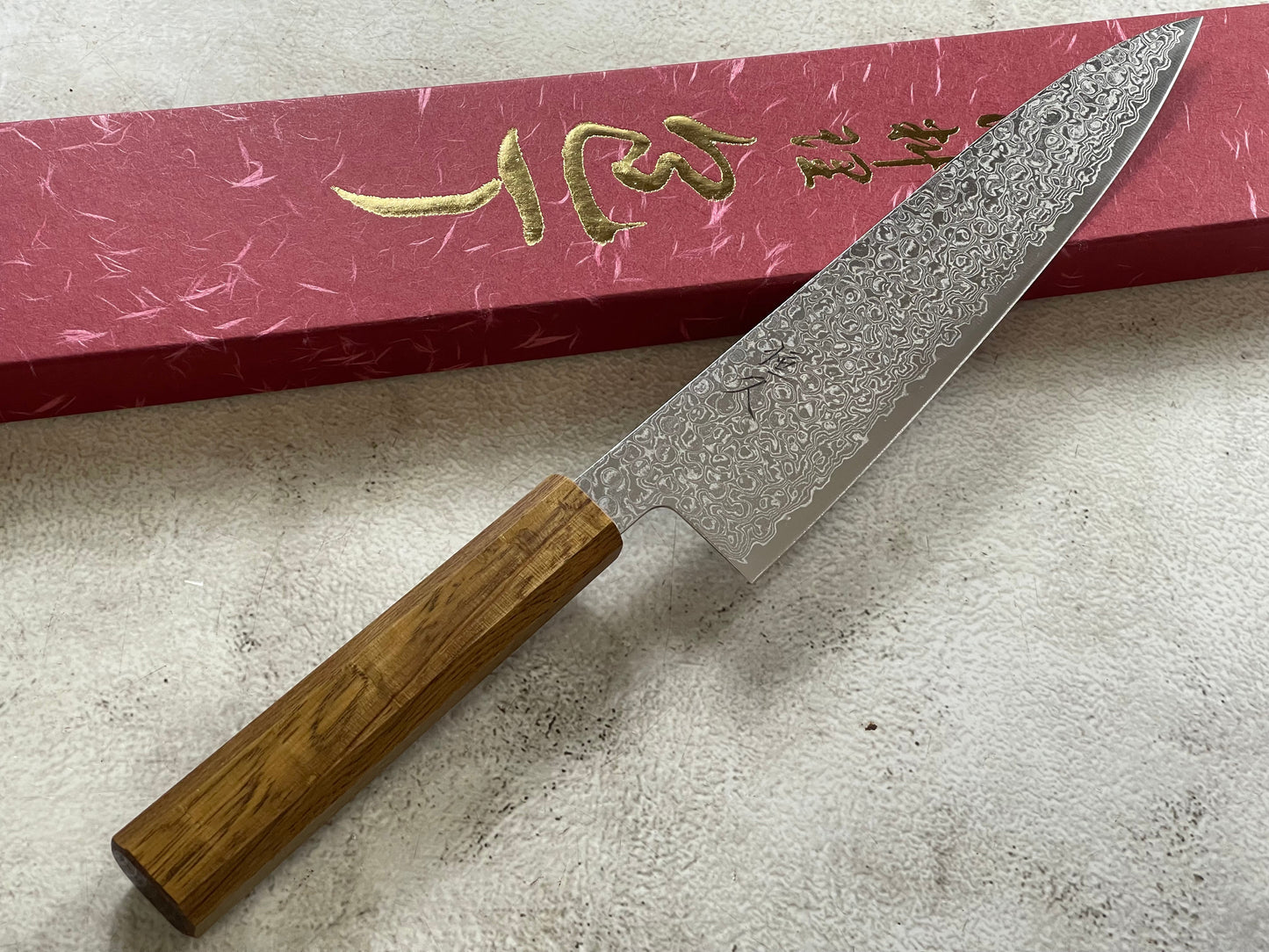 Tsunehisa ZA18 Damascus Gyuto 210mm Oak Handle Made in Japan 🇯🇵