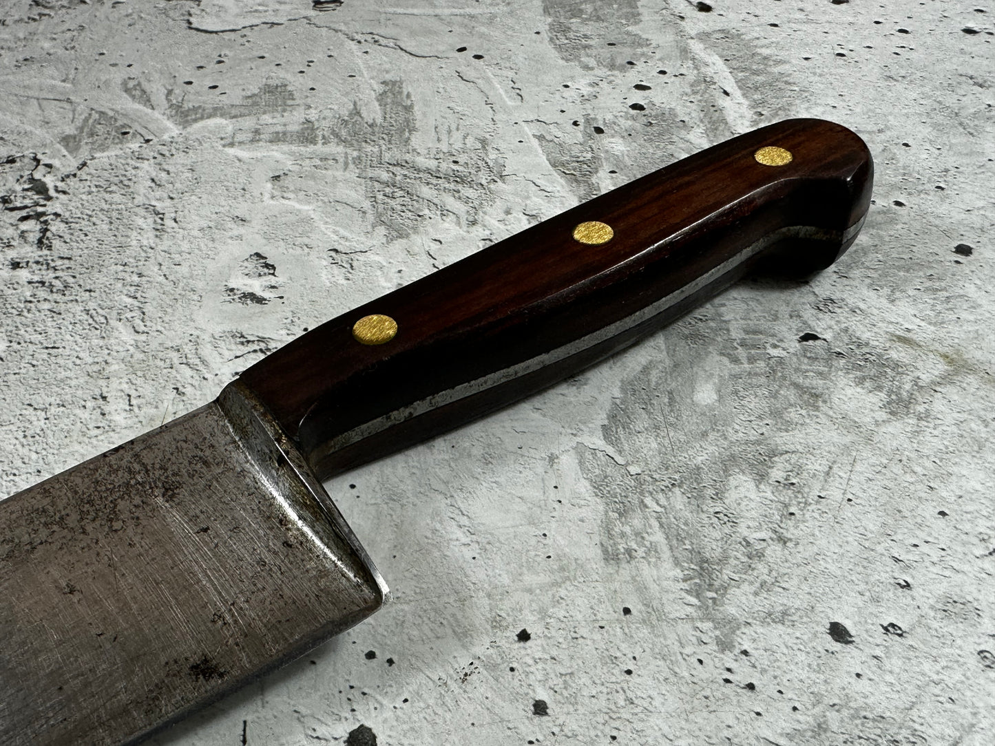 Vintage J. A. Henckles Twinworks Chef Knife 20mm Made in Germany 🇩🇪 Cabon steel 2003