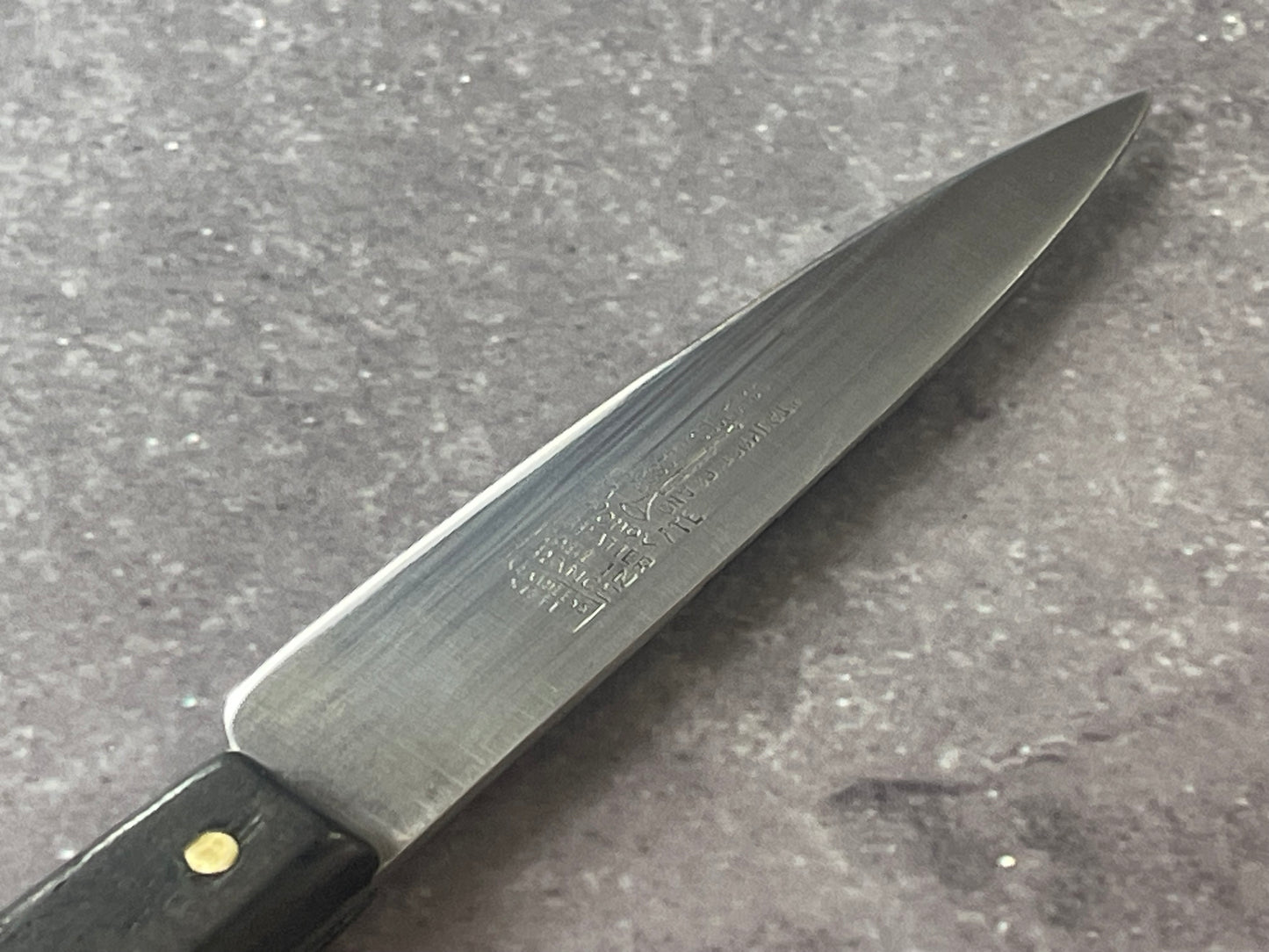 Vintage French Sabatier Trumpet - Gold Medal 1812 Paring Knife Stainless Steel Made in France 🇫🇷