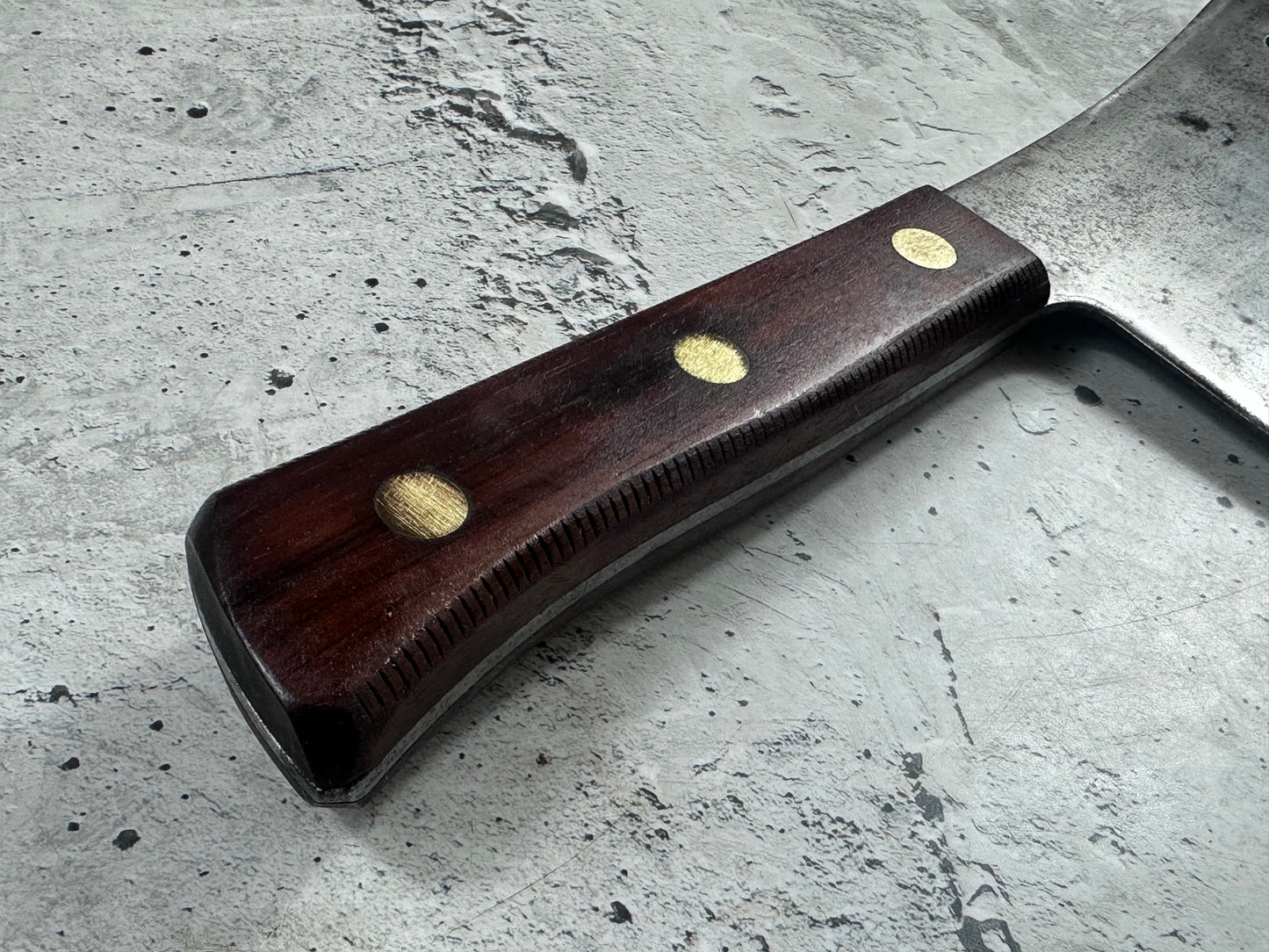 Vintage Dexter Butcher Cleaver Knife 180mm High Carbon Steel Made in USA 2106