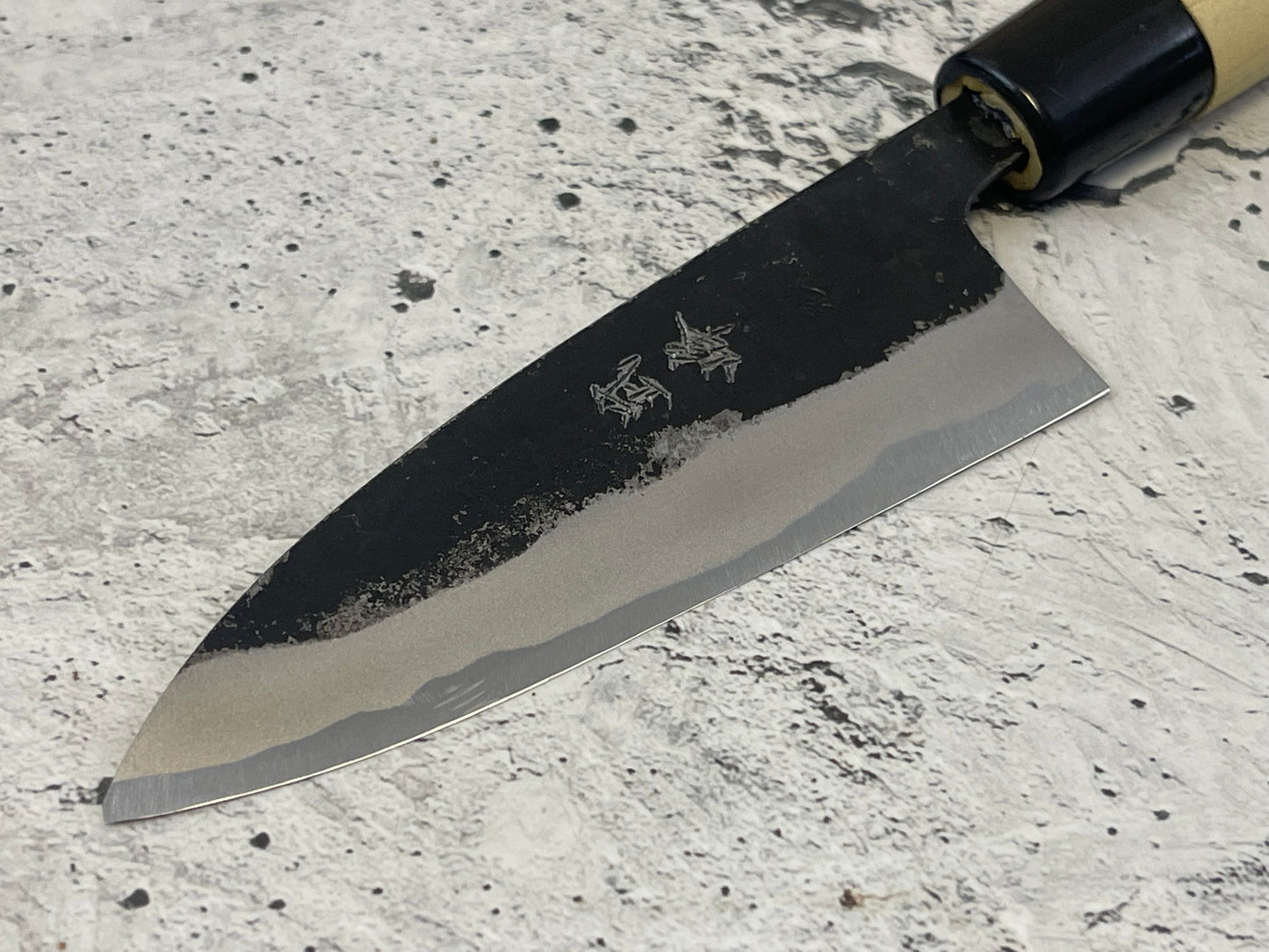 Murata Aogami Kurochi Finish Ko-Bocho Deba Knife 105mm - Made in Japan 🇯🇵