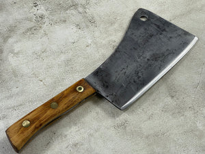 Vintage L.& I. J. White Butcher Cleaver Knife 230mm Carbon Steel Blade Made in USA 1922
