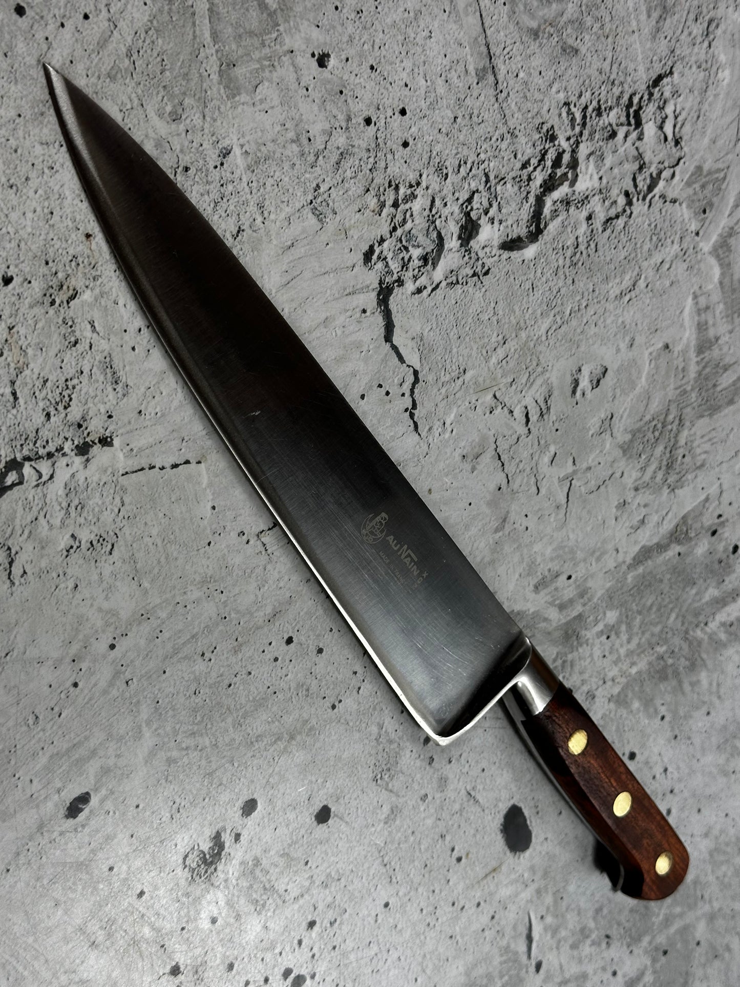 Vintage French Chef Knife 220mm High Carbon Steel Made in France 2035