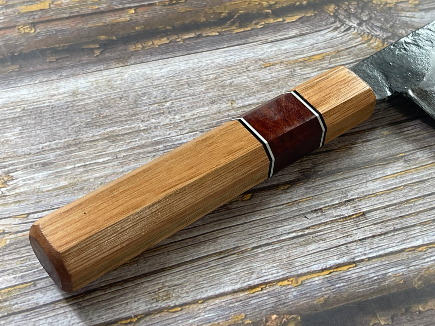 HG Blade Kiritsuke Knife 210mm Kurouchi Finish 1084 High Carbon Steel