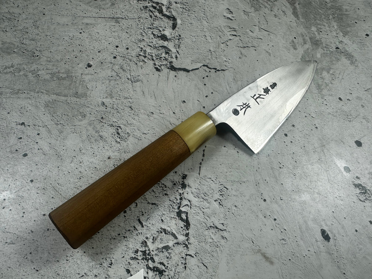 Vintage Masamoto Carbon Steel Ko-Deba Knife 120mm 2326