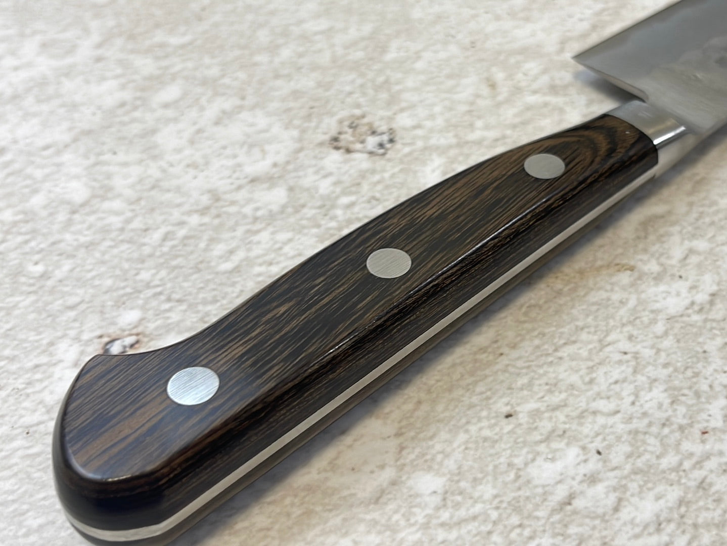 Tsunehisa G3 Nashiji Brown Sujihiji 240mm - Made in Japan 🇯🇵 With Bolster