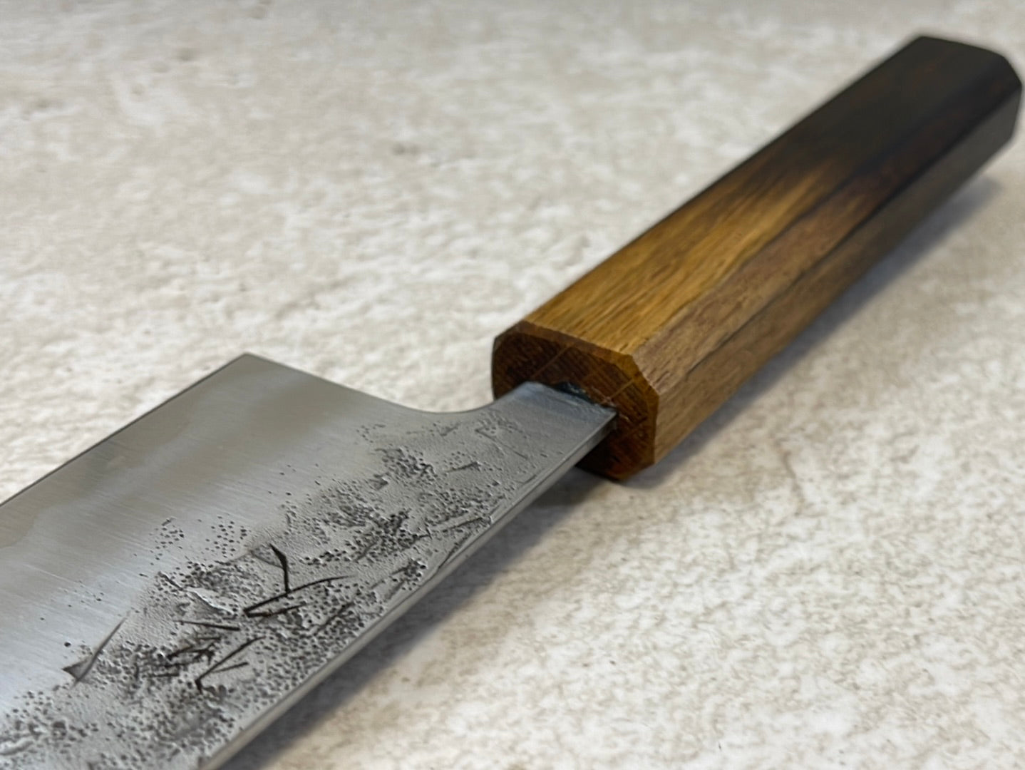 Tsunehisa SLD Washiji KOY Santoku Knife 170mm - Made in Japan 🇯🇵 Oak Yaki Handle