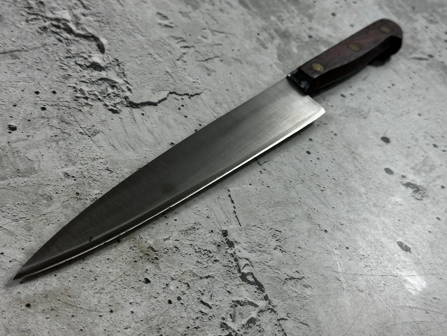 Vintage French Chef Knife 200mm High Carbon Steel Made in France 2034