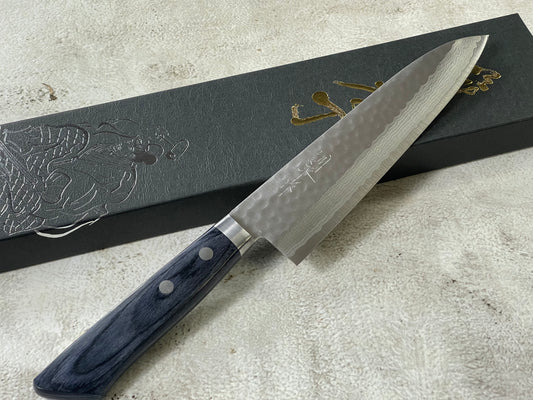 Masutani Kokuryu Gyuto 180mm Blue Pakkawood Handle