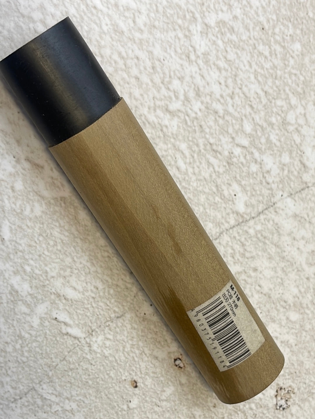 Japanese Tojiro Magnolia Handle with Black Ferrule D Shape