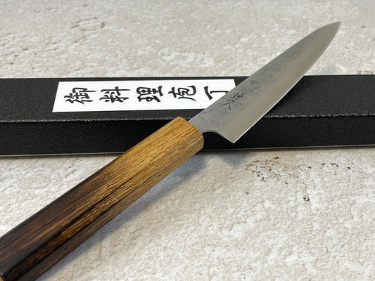 Tsunehisa SLD Washiji KOY Petty Knife 135mm - Made in Japan 🇯🇵 Oak Yaki Handle