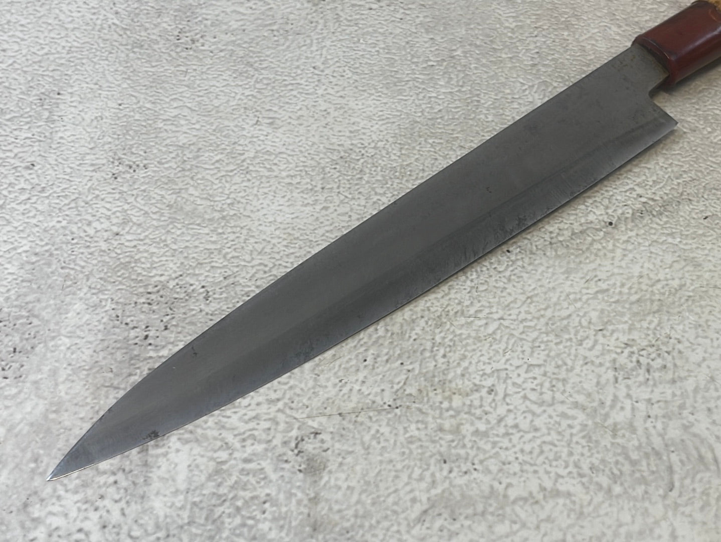 Vintage Japanese Yanagiba Knife 200mm Made in Japan 🇯🇵 Carbon Steel 1310