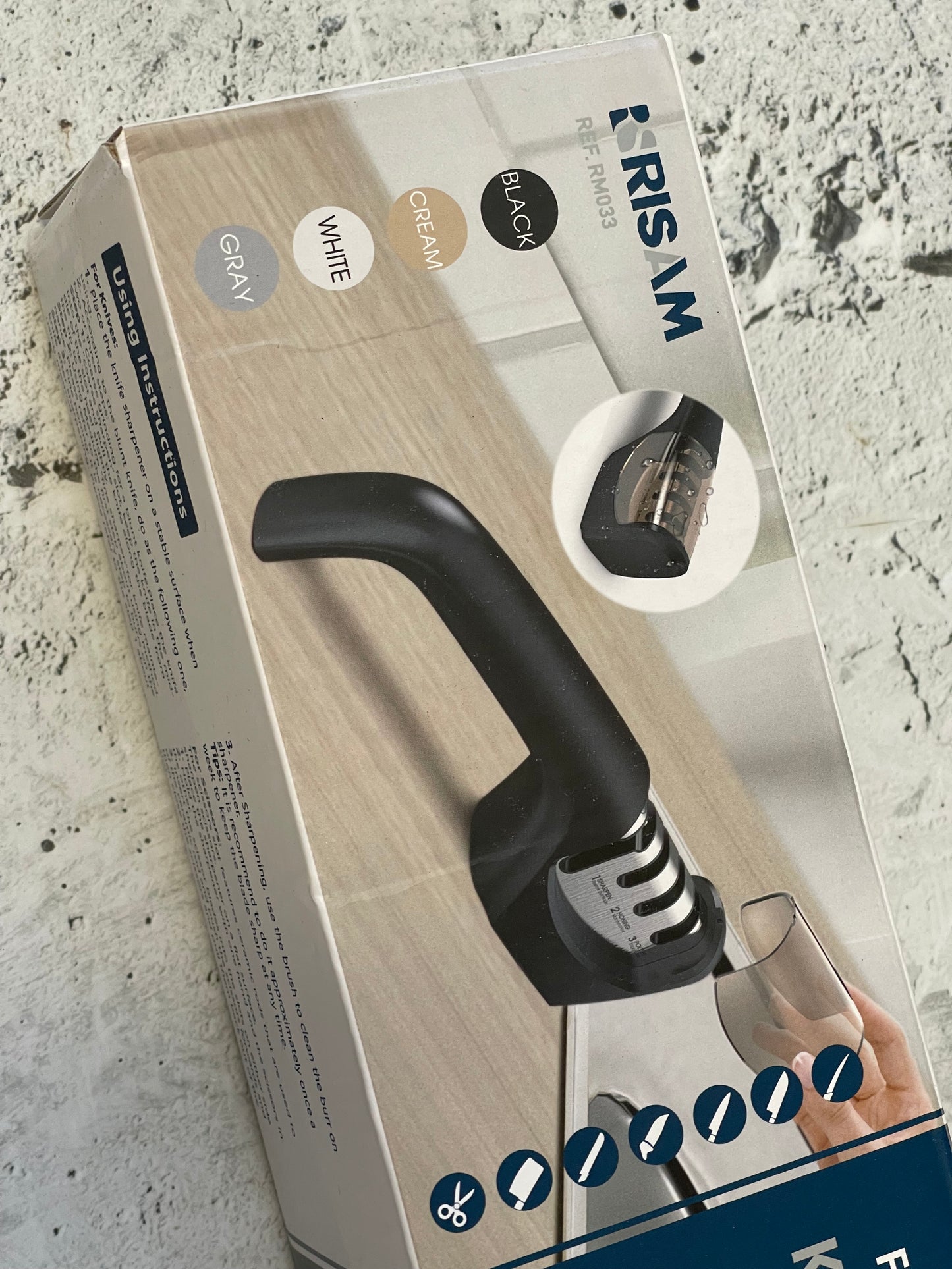 New Risan Four Stage 6 in 1 Kitchen Knife Sharpener