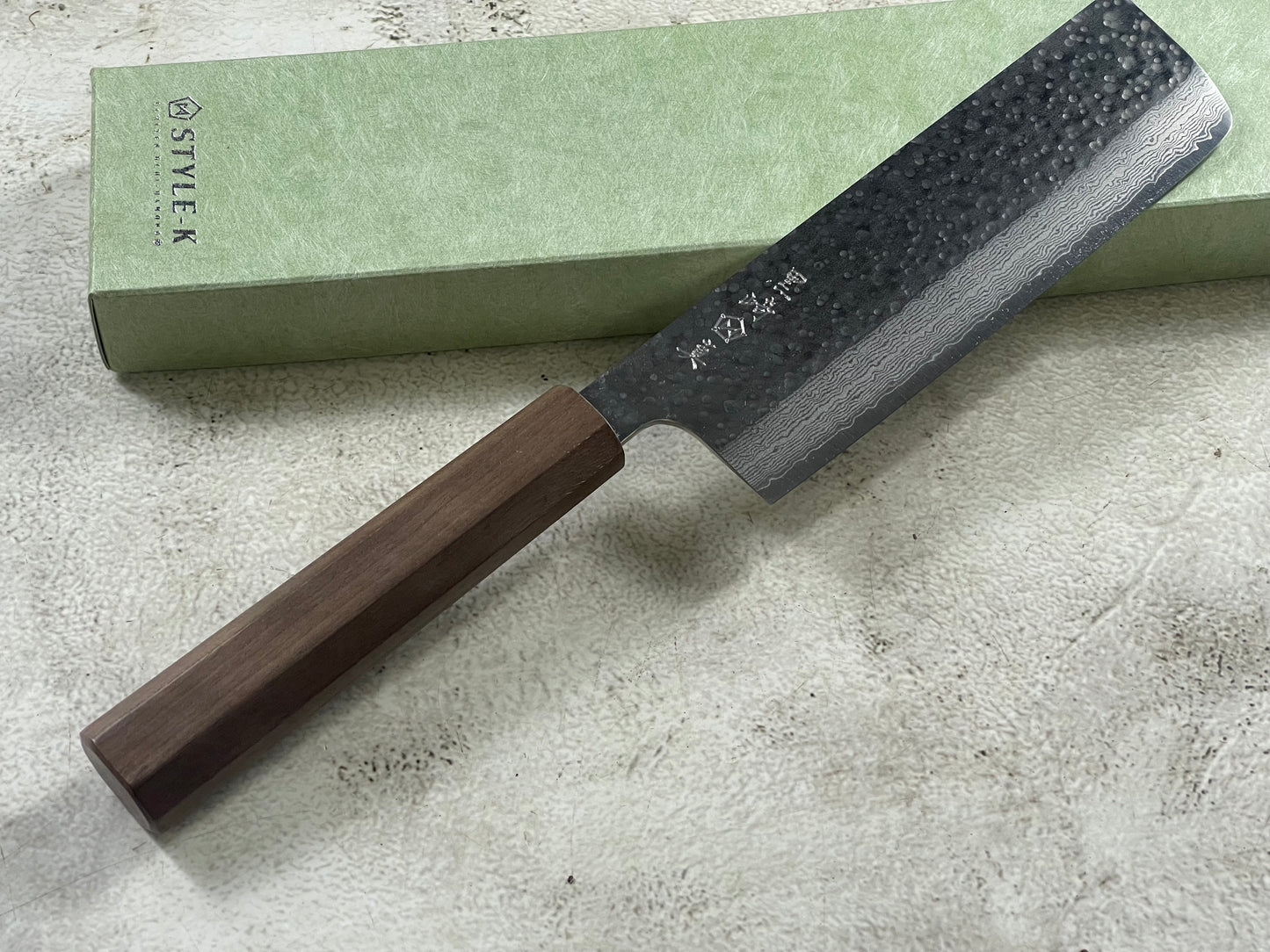 Makoto Kurosaki Damascus Tsuchime Nakiri 165 mm