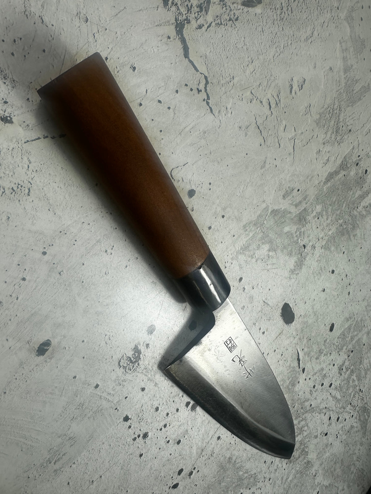 Vintage Masaaki / Masateru Sashimi Set Carbon Steel Magnolia Wood Handle  Knife Case 2253