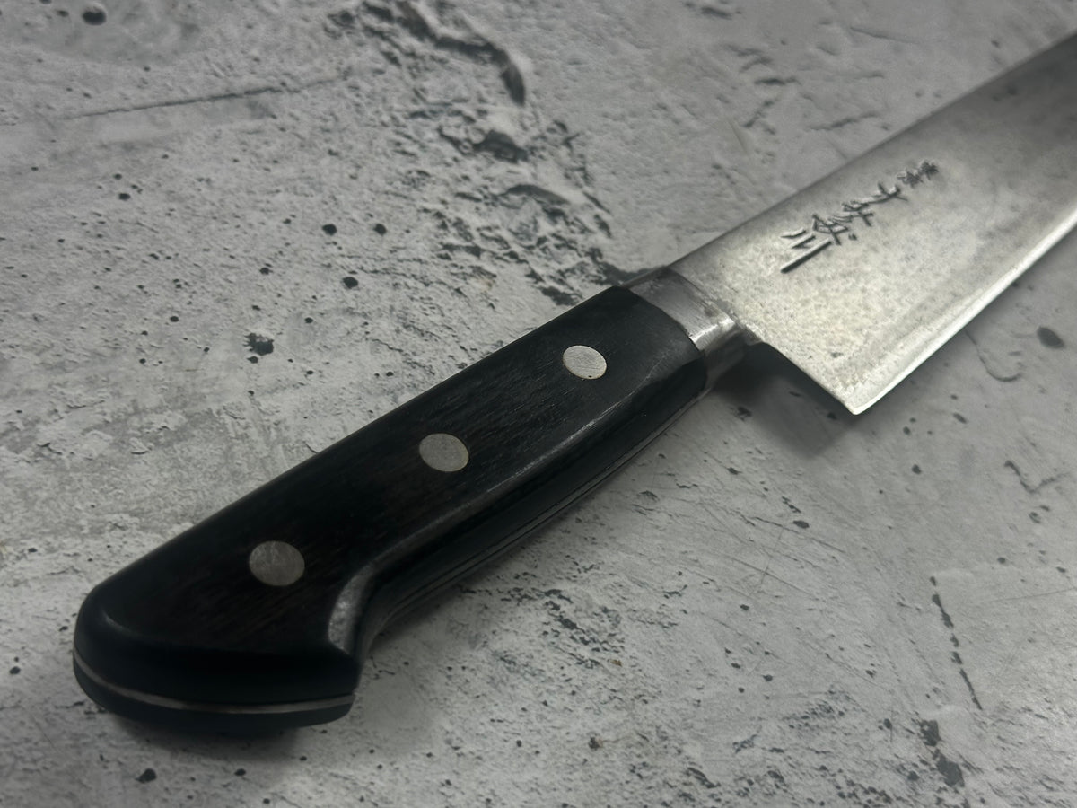 Vintage Sumidagawa Gyuto Knife 200mm Carbon Steel Wood Handle 2276
