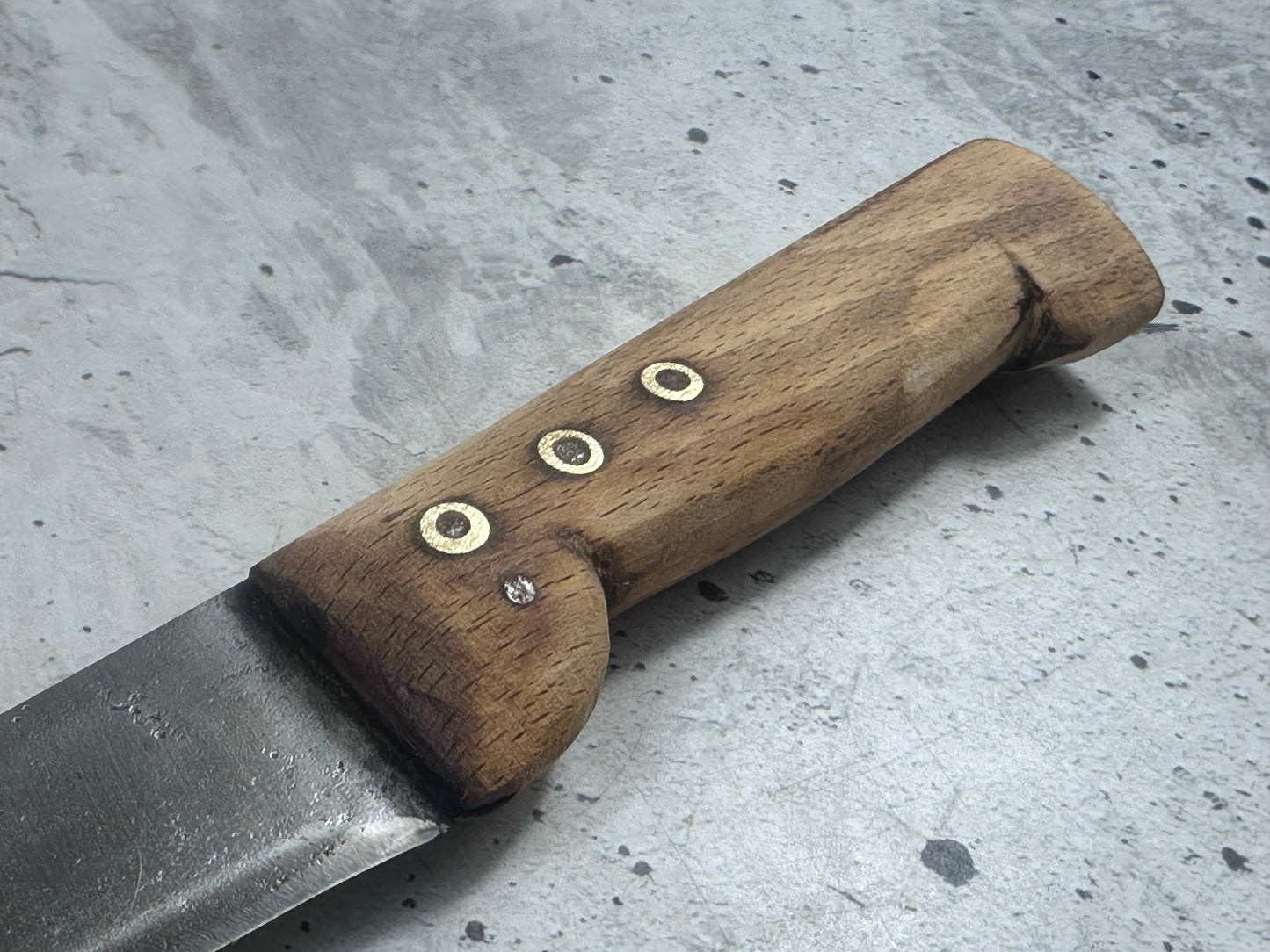 Vintage French Nogent Butcher Knife 140mm Carbon Steel 2169