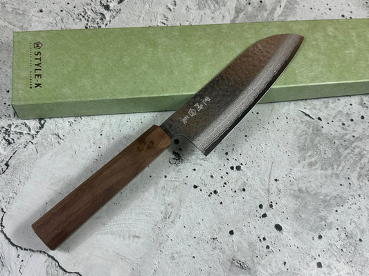 Makoto Kurosaki VG7 Damascus Santoku Knife 165mm