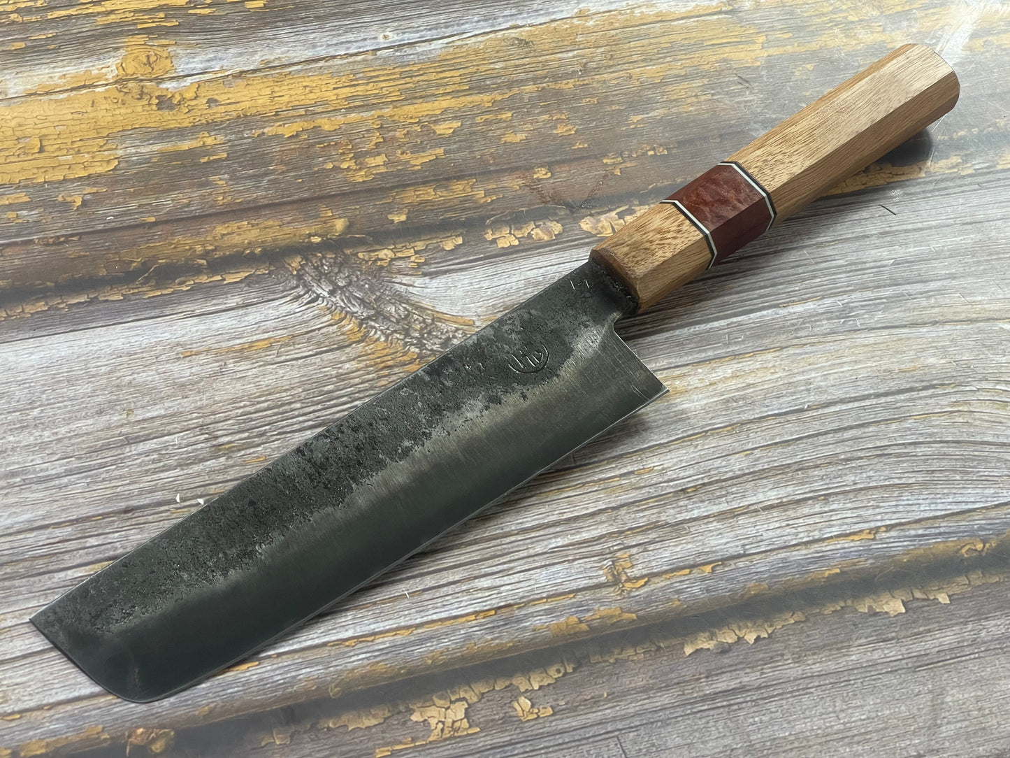 HG Blade Nakiri Knife 180mm Kurouchi Finish 1084 High Carbon Steel (2025)
