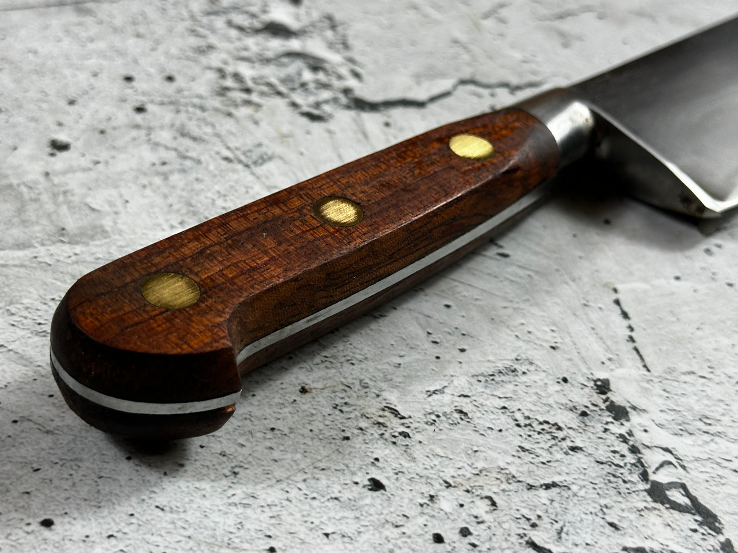 Vintage French Chef Knife 220mm High Carbon Steel Made in France 2035