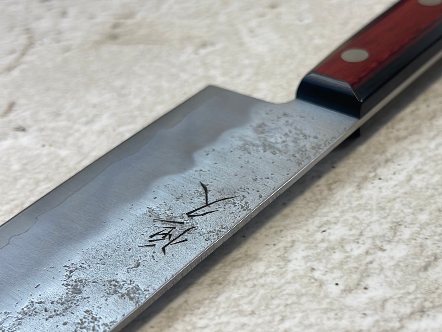 Tsunehisa G3 Nashiji Red Gyuto 210mm - Made in Japan 🇯🇵