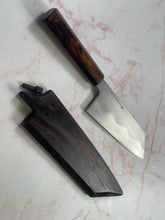 Load image into Gallery viewer, Keskin Migaki Bunka 150mm, Ebony Rosewwod &amp; Rosewood Wood sheath