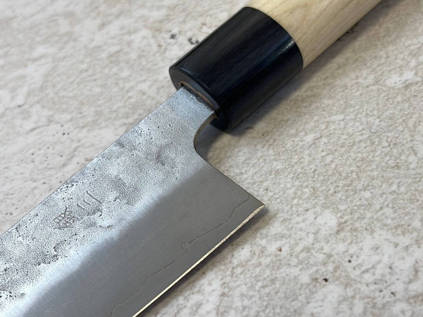 Tsunehisa G3 Nashiji HBC Gyuto 180mm - Made in Japan 🇯🇵 Magnolia Oval Wa Handle