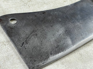 Vintage L.& I. J. White Butcher Cleaver Knife 230mm Carbon Steel Blade Made in USA 1922