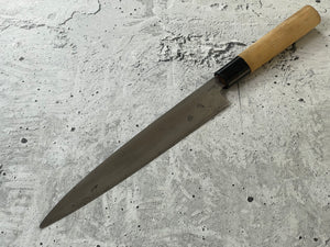 Vintage Japanese Yanagiba Knife 200mm  Made in Japan 🇯🇵 Carbon Steel 1760