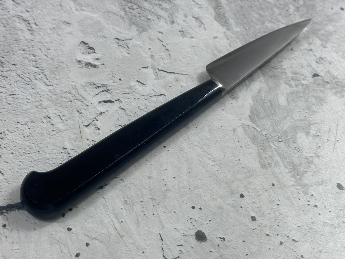 Vintage French Nogent Style Paring Knife 70mm Inox Steel POM Handle 2201