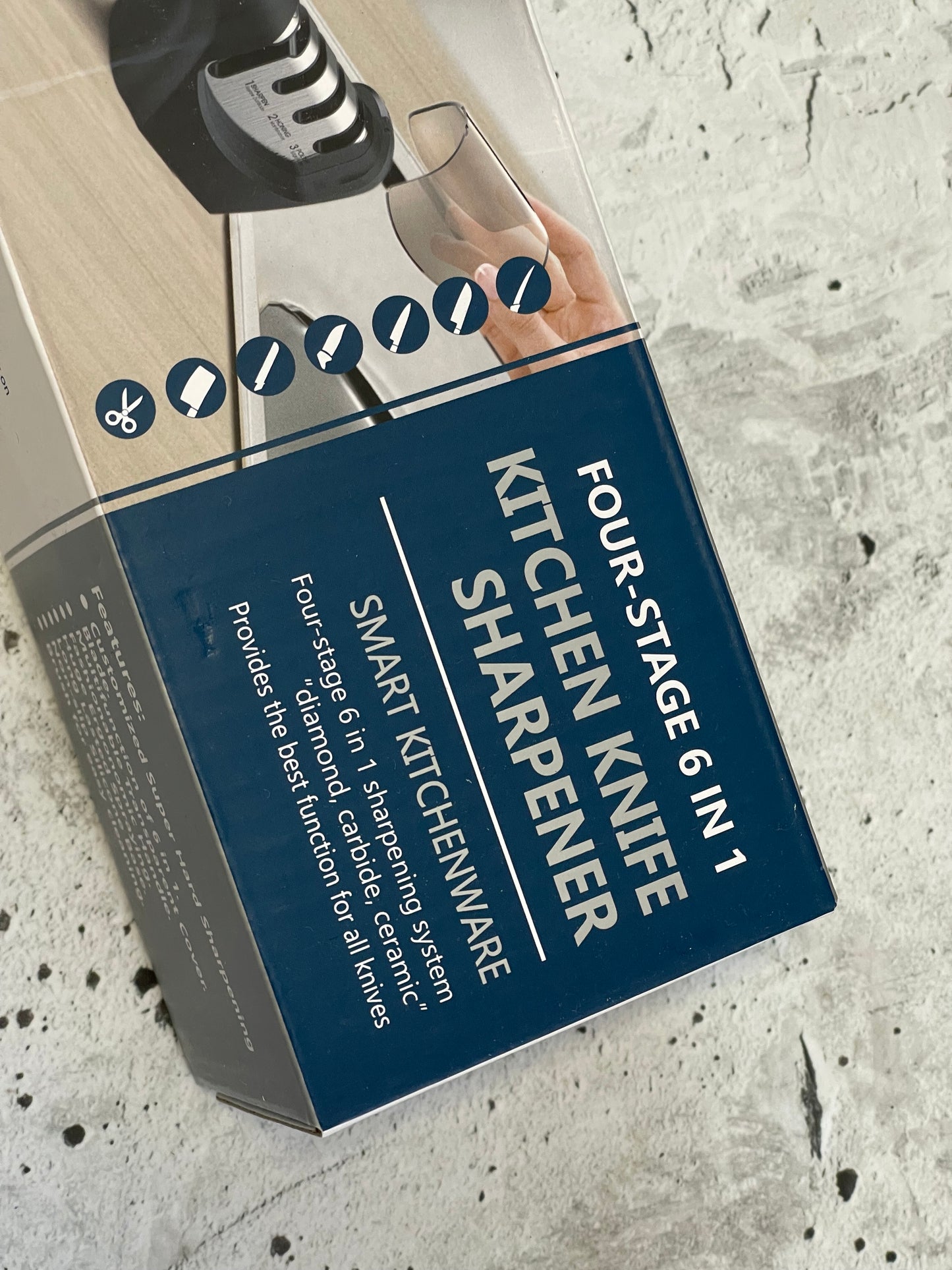 New Risan Four Stage 6 in 1 Kitchen Knife Sharpener
