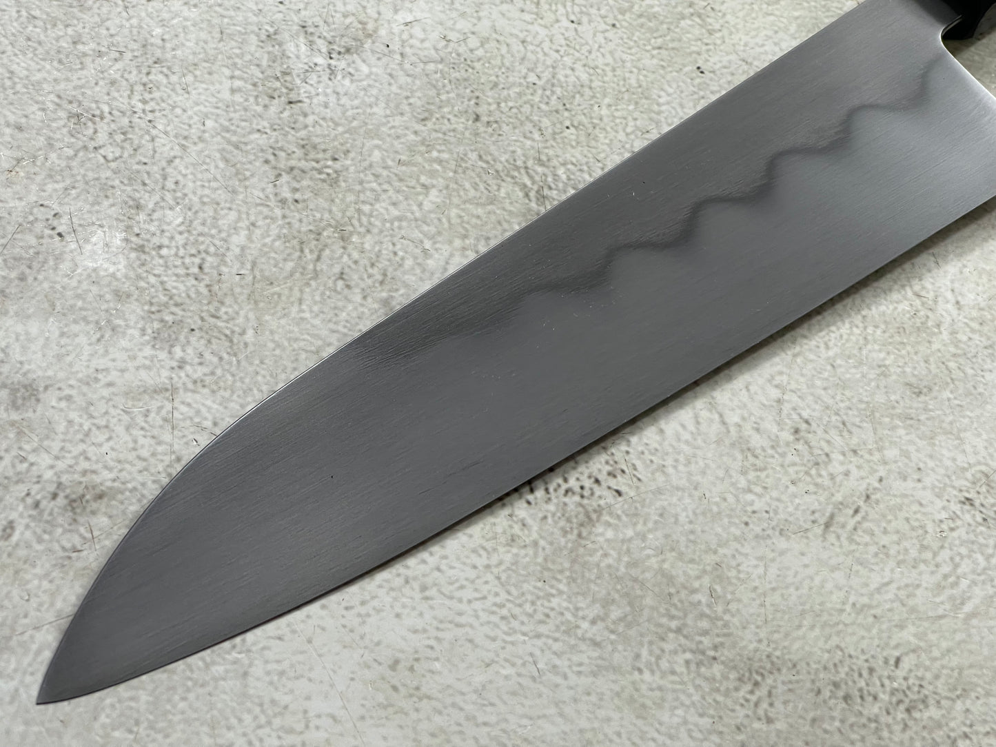 Kanefusa Gyuto 230mm Teakwood Burl Liner Spacer Rosewood Ferrule & Sheath