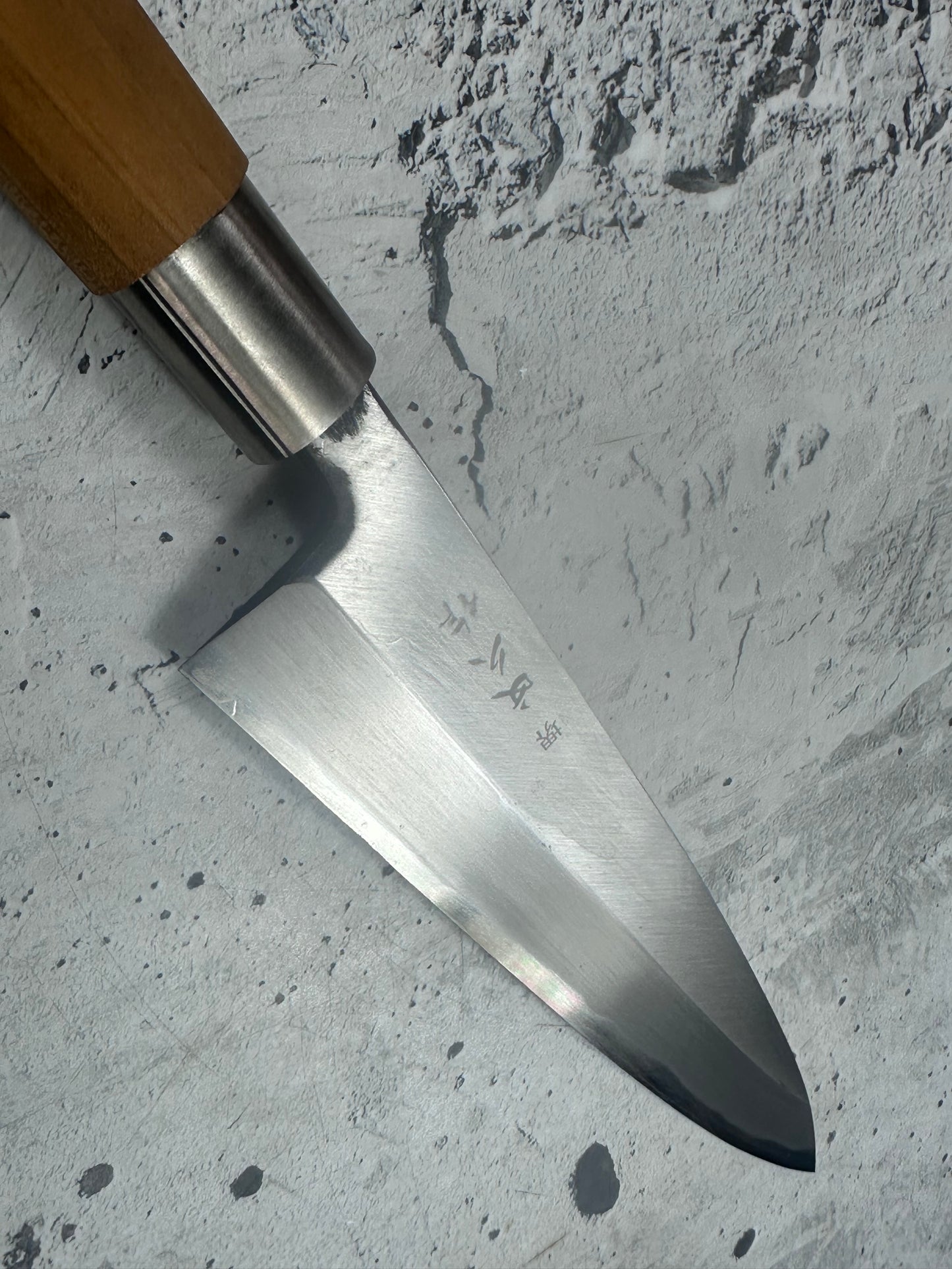 Vintage Sakai Bunkisaku Sashimi Knife 220mm Carbon Steel Wood Handle 2226