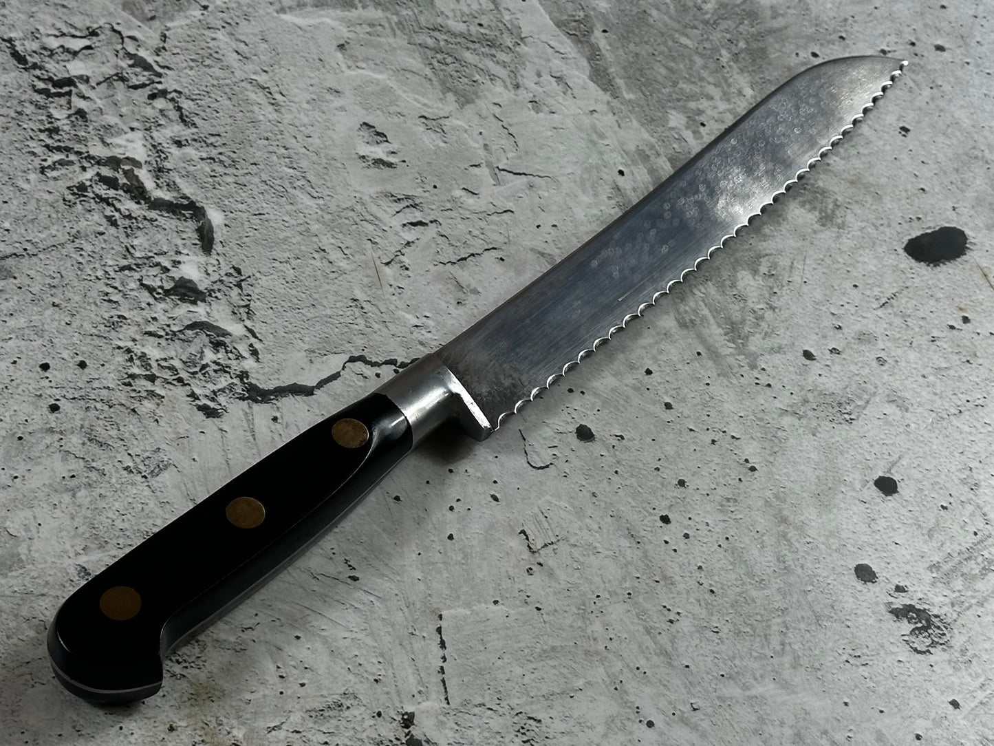 Vintage Sabatier Bread Knife 200mm High Carbon Steel Made in France 🇫🇷 2040