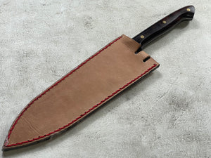 Keskin Migaki Full Tang Gyuto 210mm m Rosewwod & Learher sheath