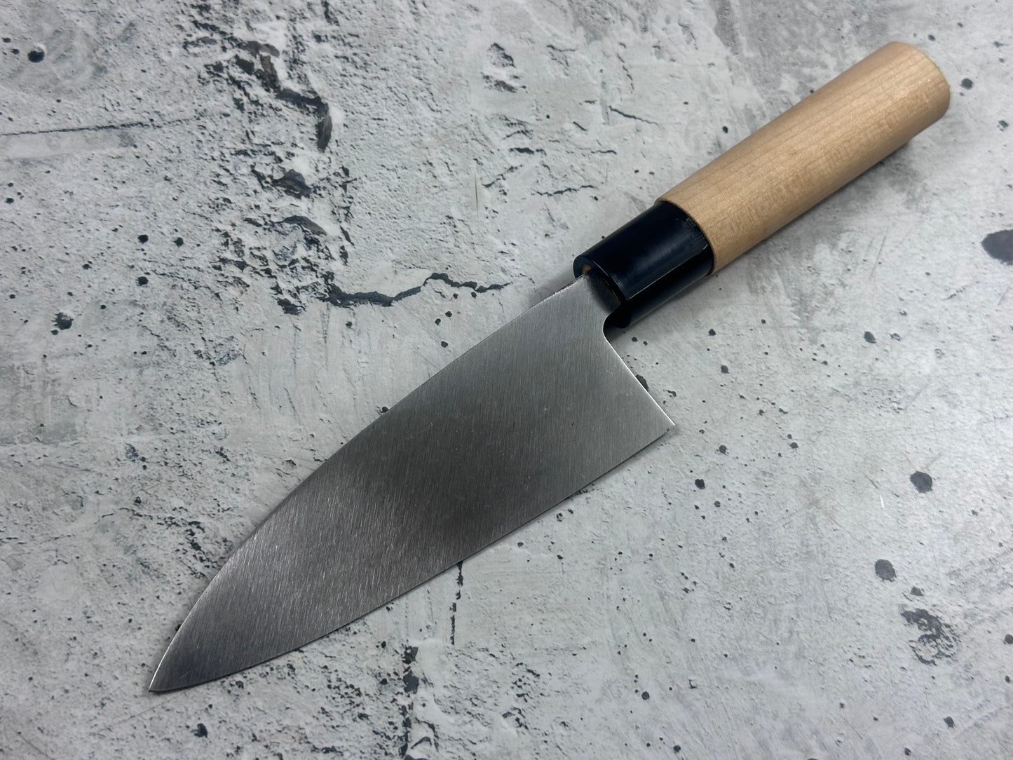 Vintage Sakai Ichiji Deba Knife Carbon Steel Wood Handle 2241