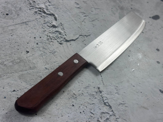 Vintage Seki Kanemasa Nakiri Knife 160mm Carbon Steel 2038