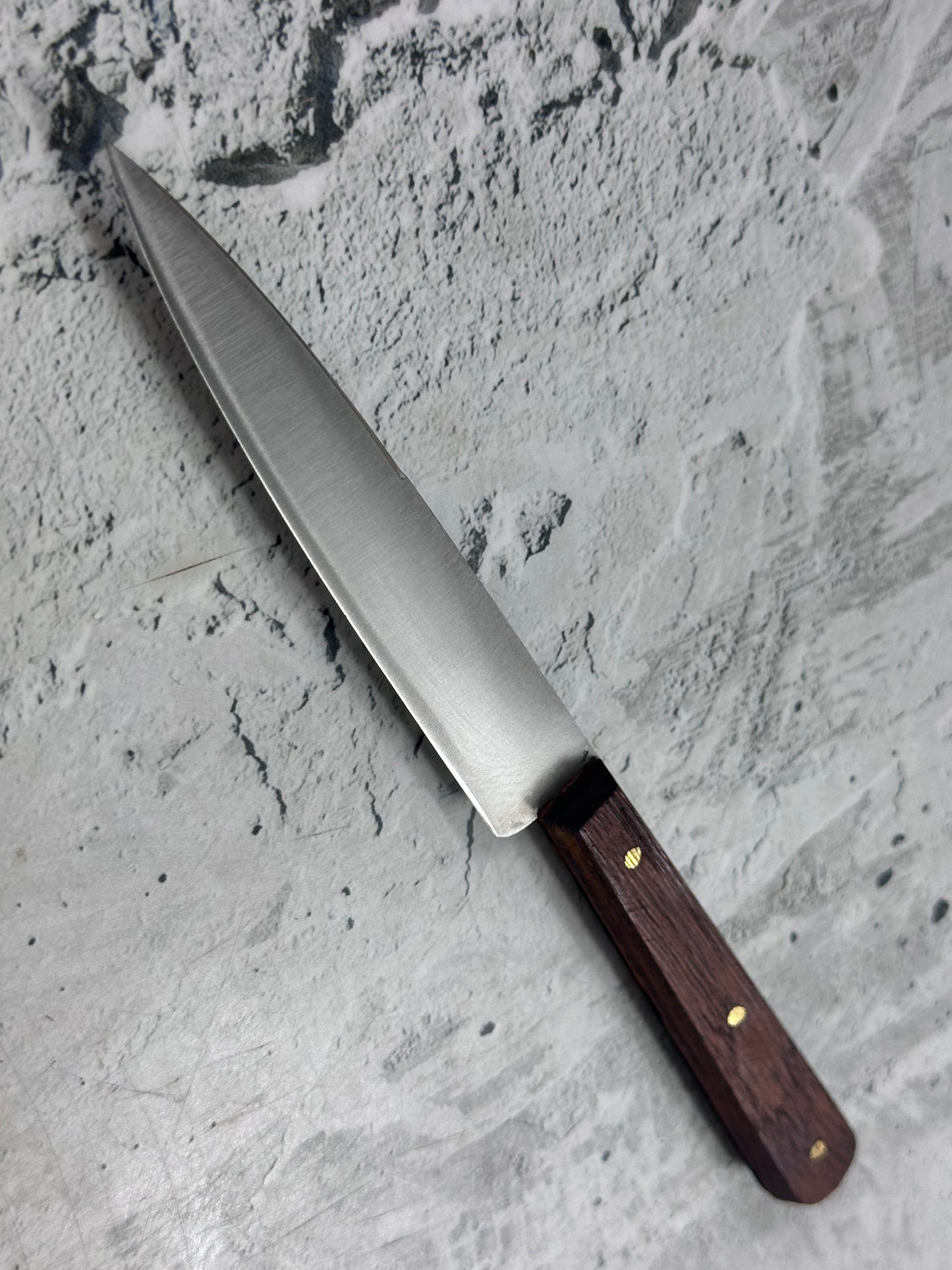 Vintage French Paring Knife 100mm Inox Steel Wood Handle 2221