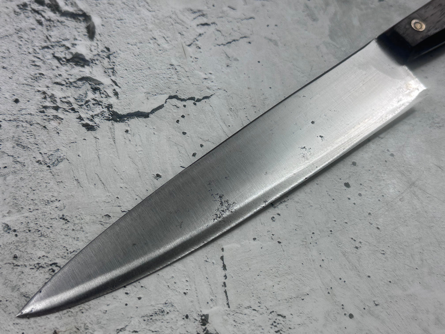 Vintage French Chef Knife 200mm Stainless Steel Wood Handle 2174