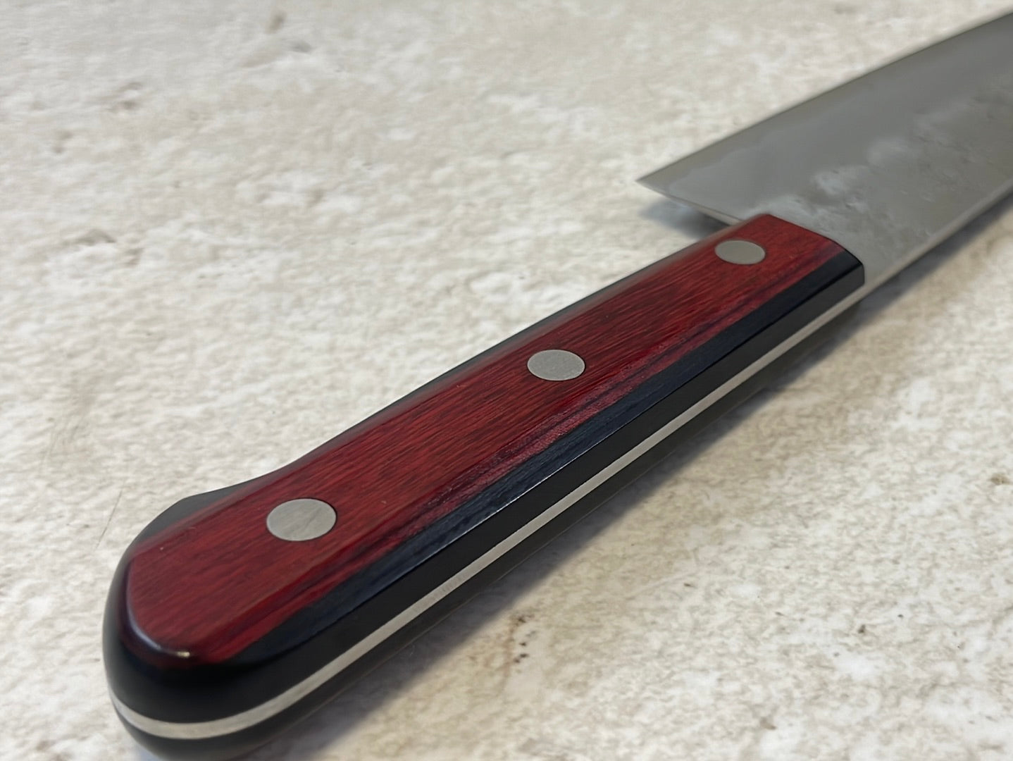 Tsunehisa G3 Nashiji Red Gyuto 210mm - Made in Japan 🇯🇵