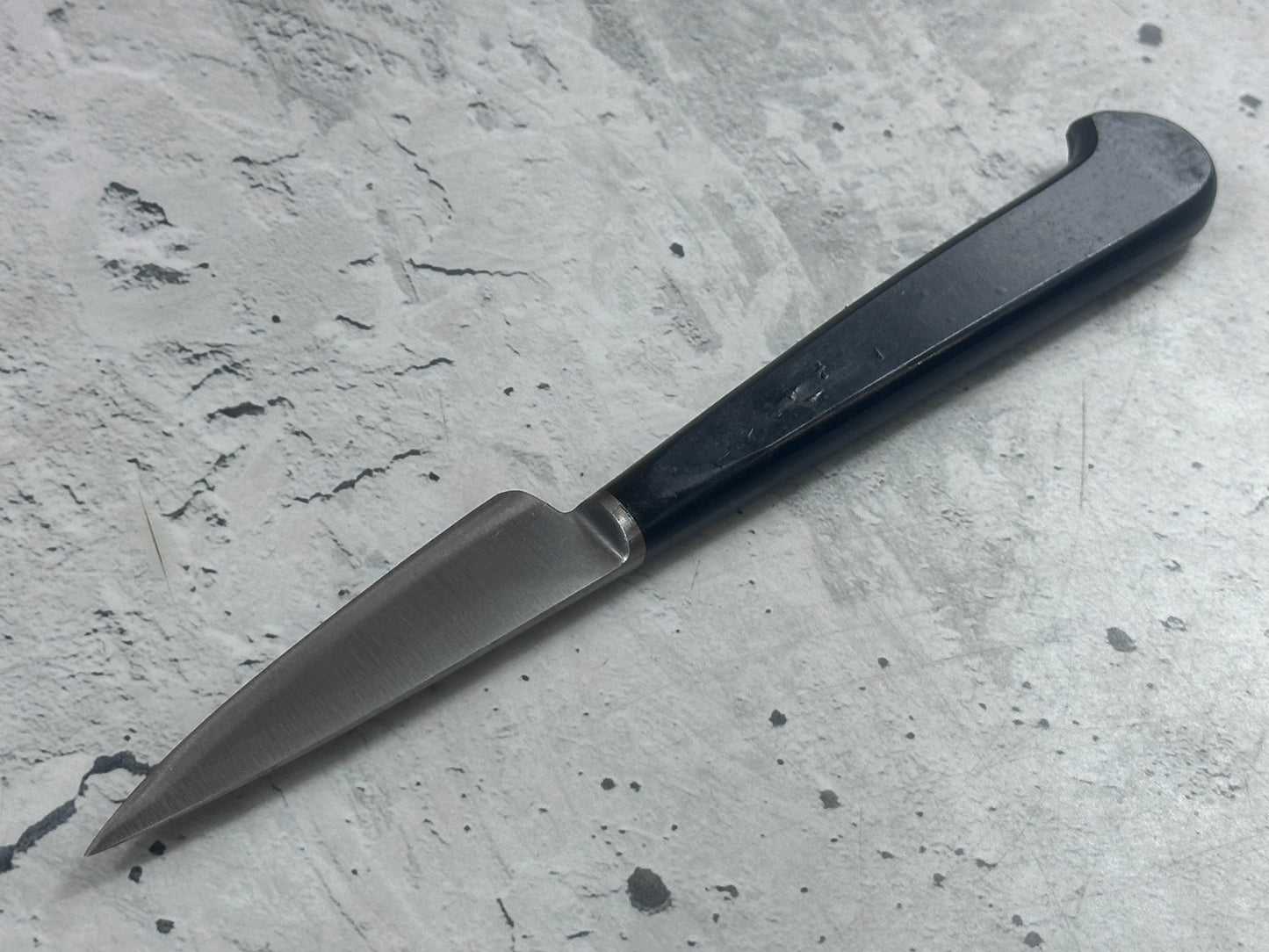 Vintage French Nogent Style Paring Knife 70mm Inox Steel POM Handle 2201