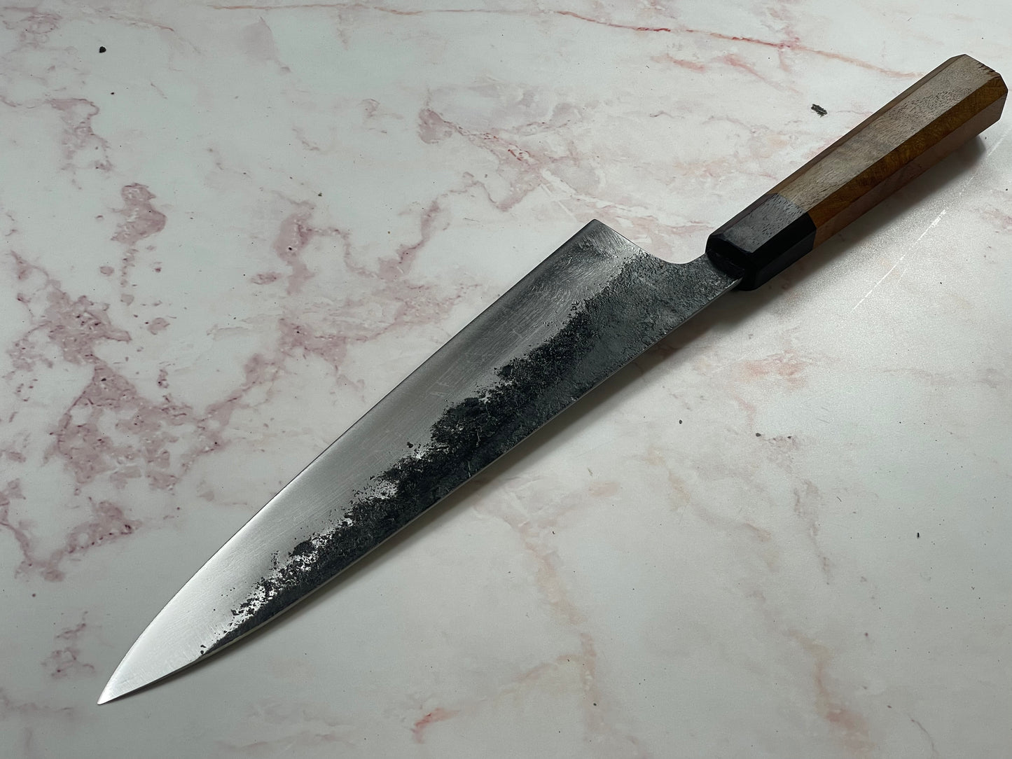 Gyuto 230mm Kurouchi Jatiwood and Rosewood Timber Handle