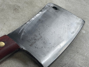Vintage F. Dick Butcher Cleaver N*84 Knife 200mm Carbon Steel Made in Germany 🇩🇪 1943