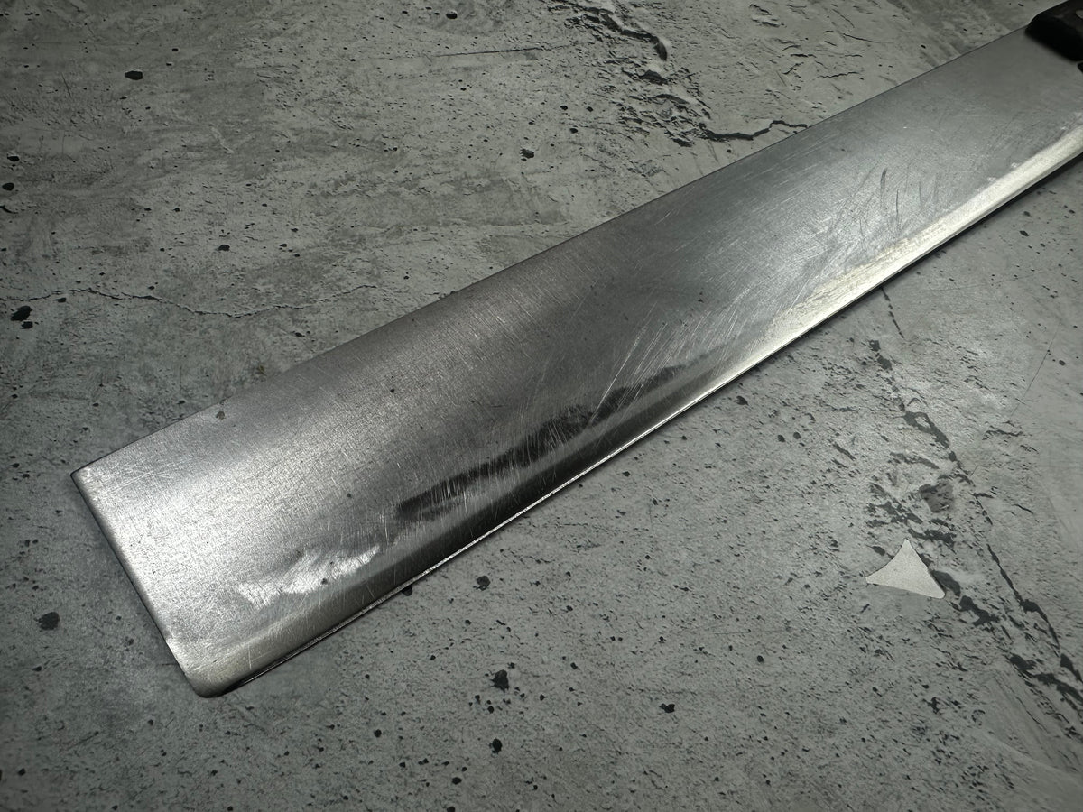 Vintage Unbranded Stainless Steel Nakiri Knife 370mm 2322