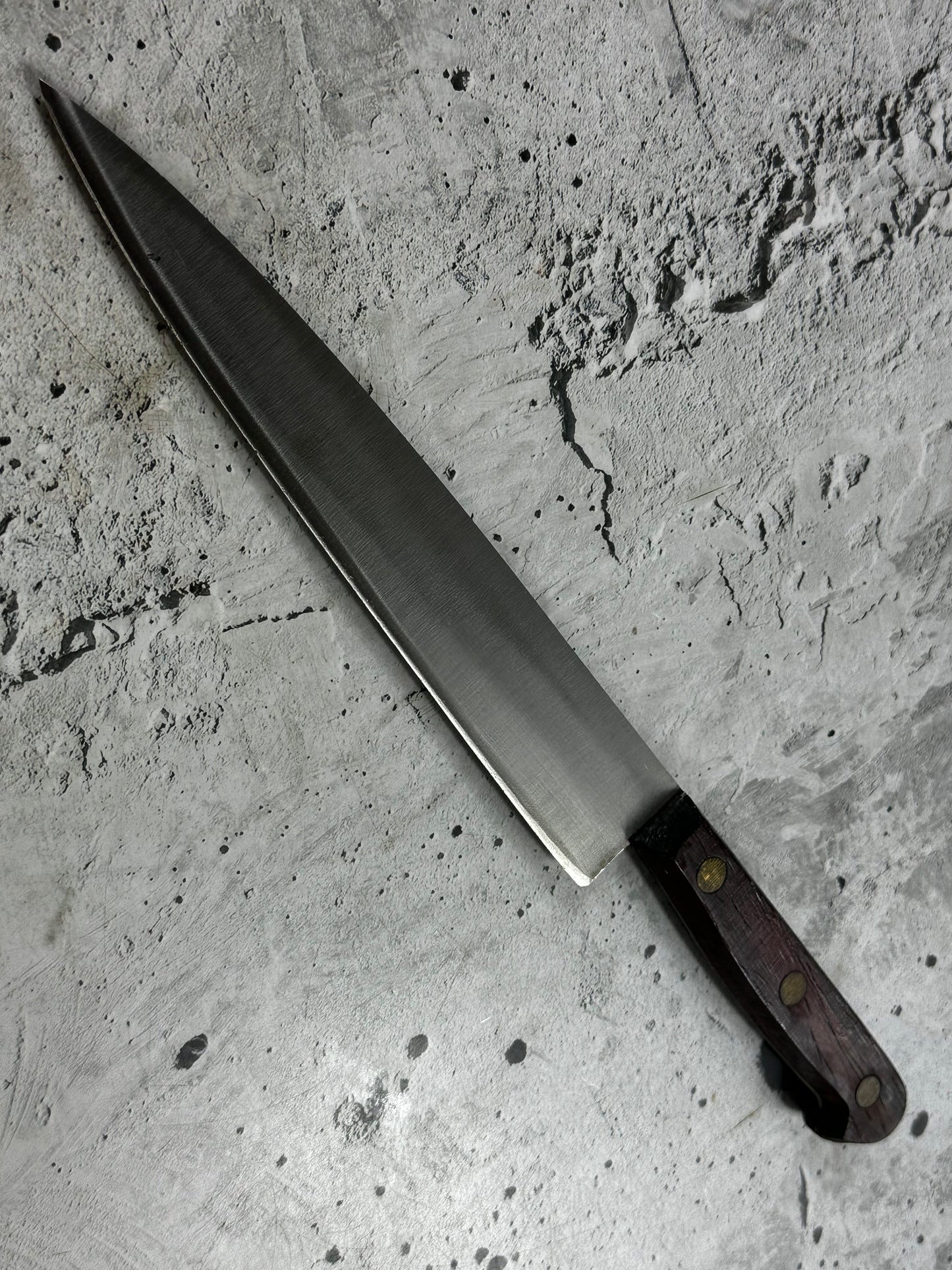 Vintage French Chef Knife 200mm High Carbon Steel Made in France 2034
