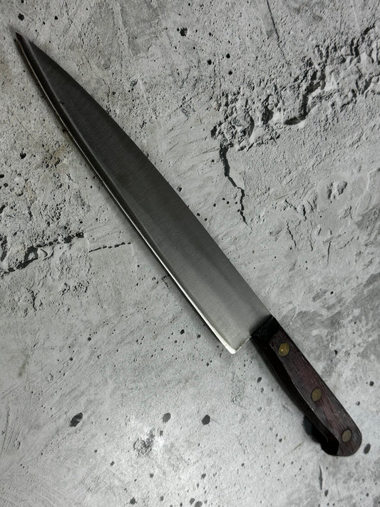 Vintage French Chef Knife 200mm High Carbon Steel Made in France 2034