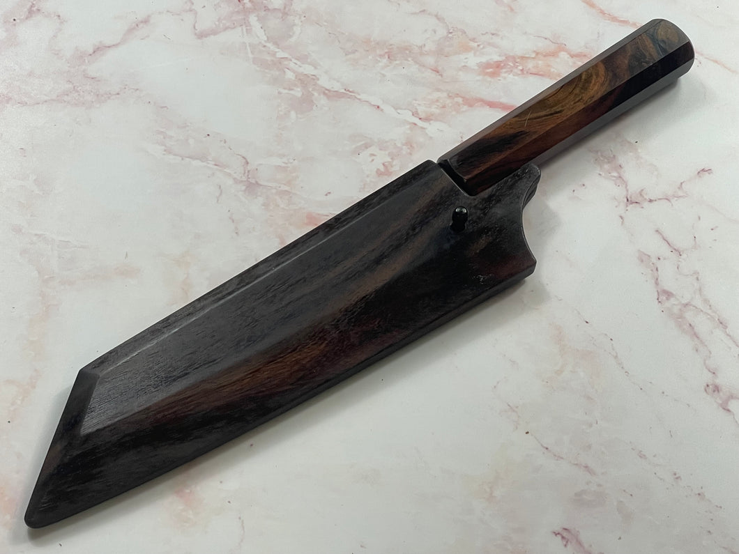 Keskin Migaki Bunka 150mm, Ebony Rosewwod & Rosewood Wood sheath