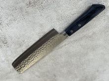 Load image into Gallery viewer, Masutani Kokuryu Usuba 160mm Blue Pakkawood Handle
