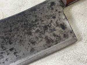 Vintage Butchers Foster Bros Cleaver Knife 180mm Made in USA 🇺🇸 Carbon Steel 1895
